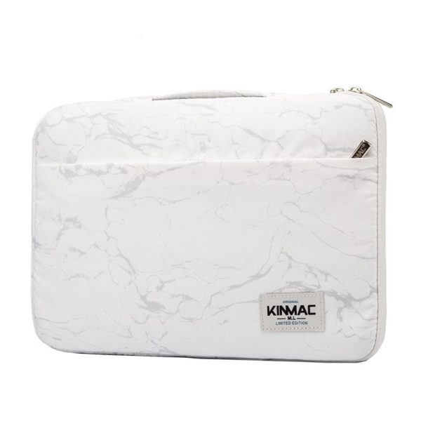 housse PC marbré blanc