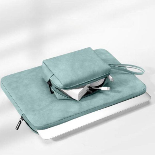 Housse PC élégante vert pastel
