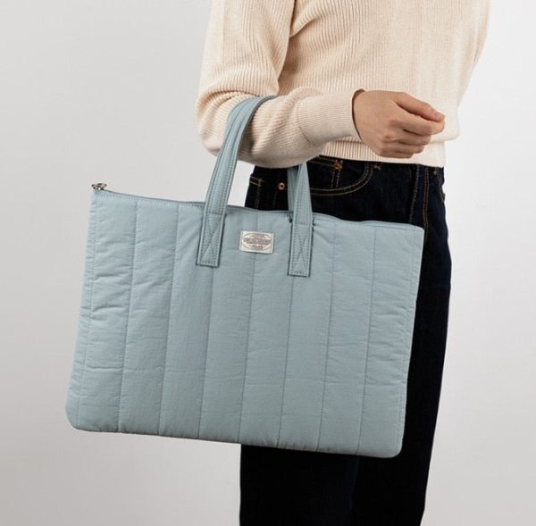 sac à main pour ordinateur bleu ciel