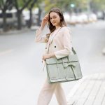 cartable vert amande pastel