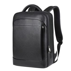 Sac à Dos Cuir Noir Homme élégant