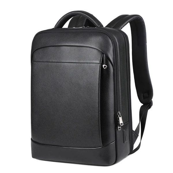 Sac à Dos Cuir Noir Homme élégant