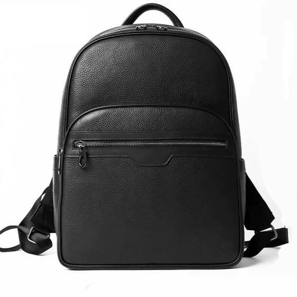 sac à dos noir en cuir