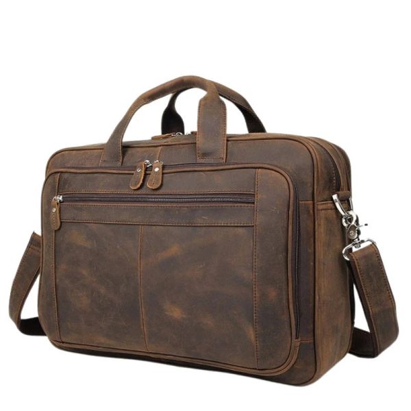 sacoche ordi cuir classique