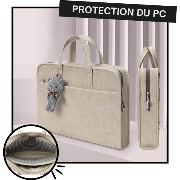 Sacoche PC femme simili cuir