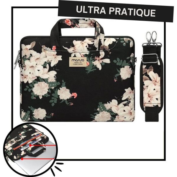 sacoche ordinateur portable vanille